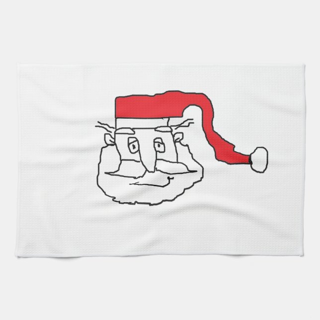 Linge De Cuisine Père Noël (Horizontal)
