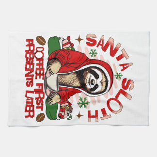 Linge De Cuisine Père Noël café paresseux