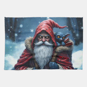 Linge De Cuisine Père Noël Frostbite et son elfe de malice.
