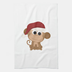 Linge De Cuisine Père Noël Monkey