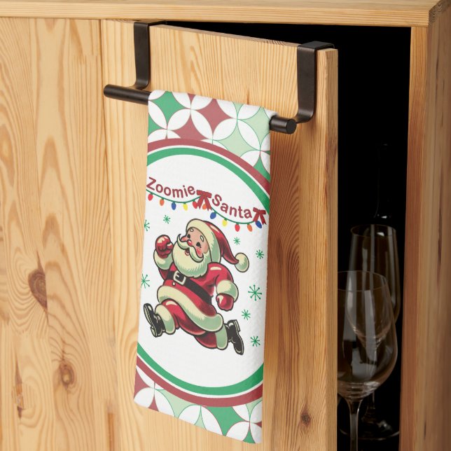 Linge De Cuisine Père Noël Zoomie Noël (Pliage en tiers)
