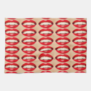 Linge De Cuisine Perfect Smile Femme Fatale Pop-art