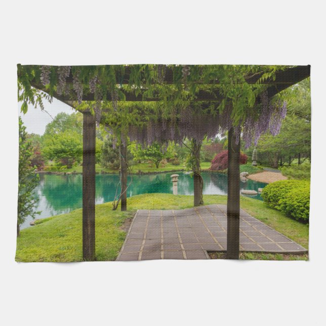 Linge De Cuisine Pergola De Wisteria (Horizontal)