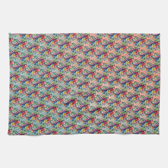 Linge De Cuisine Perroquet (Horizontal)