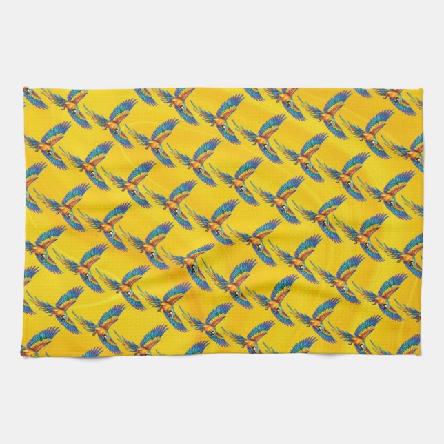 Linge De Cuisine Perroquet (Horizontal)