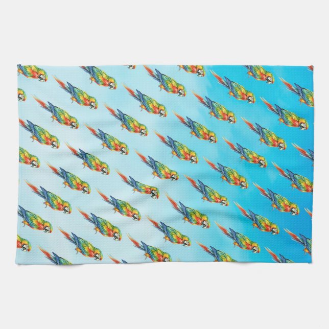 Linge De Cuisine Perroquet (Horizontal)