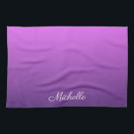 Linge De Cuisine Personalisé violet ombre<br><div class="desc">Personalisé violet ombre</div>