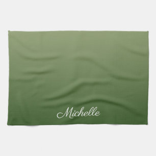 Linge De Cuisine Personalized green