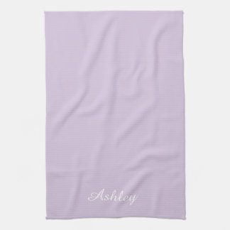 Linge De Cuisine Personalized Name Stylish Modern Elegant lavender