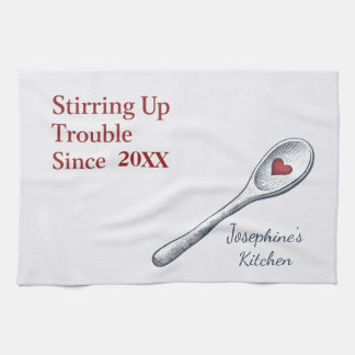 Linge De Cuisine Personalized Stirring Up Trouble Since Funny Cute