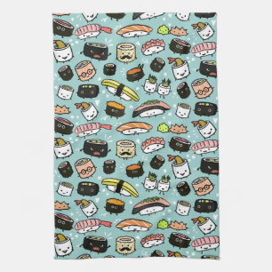 Linge De Cuisine Personnage de Cute Sushi  Kawaii Sushi Motif