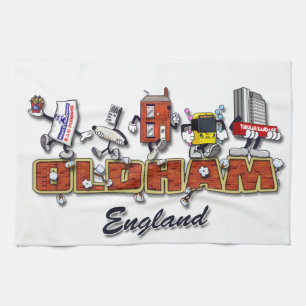 Linge De Cuisine Personnages de dessin animé d'Oldham