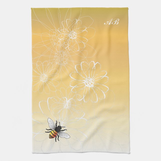 Linge De Cuisine Personnalisable : Abeille (Vertical)