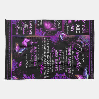 Linge De Cuisine Personnalisé À Ma Fille De Maman Papillon
