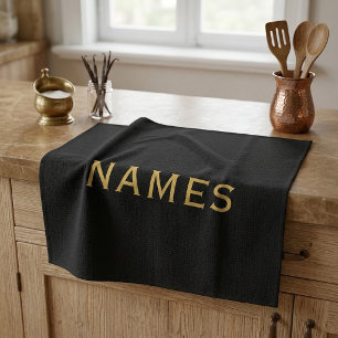 Linge De Cuisine Personnalisé avec le nom de famille ou le surnom