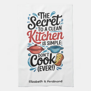 Linge De Cuisine Personnalisé Le secret d'une cuisine propre