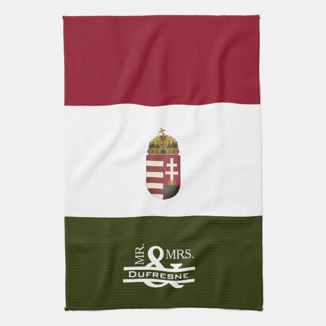 Linge De Cuisine Personnalisé M. & Mme Hungarian (Vertical)