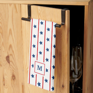 Linge De Cuisine Personnalisé patriotique étoiles et rayures motif