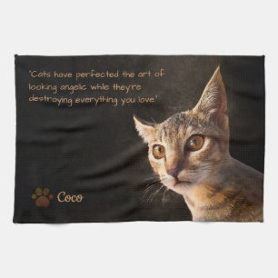 Linge De Cuisine Personnalisé Pet Photo Cat Amoureux des chiens Mod