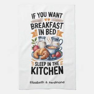 Linge De Cuisine Personnalisé Si vous voulez petit déjeuner en Bed.