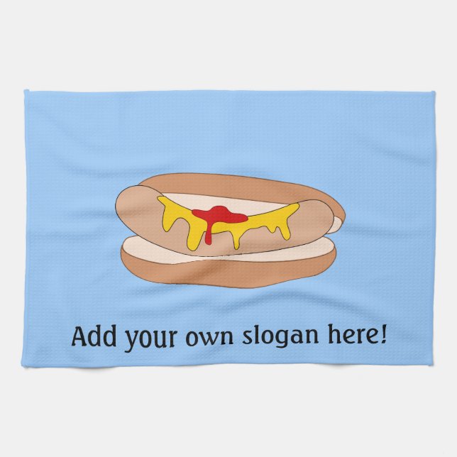 Linge De Cuisine Personnaliser de ce graphique Hot Dog (Horizontal)