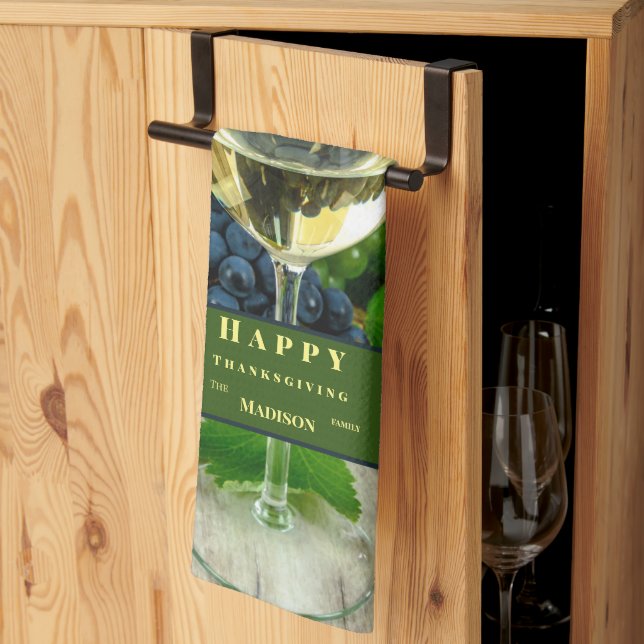 Linge De Cuisine Personnaliser l'action de grâces unique (Pliage en tiers)