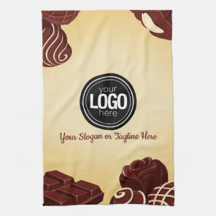 Linge De Cuisine Personnaliser les affaires modernes de chocolat