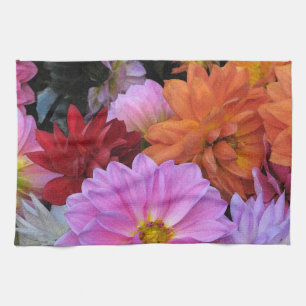 Linge De Cuisine Pétales Dahlia