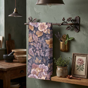 Linge De Cuisine Pétales de fleur violet héritage vintage