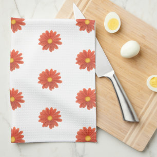 Linge De Cuisine Pétales en mouvement – Graphisme de fleur vibrant