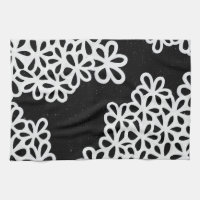 Pétales noirs et blancs de fleur