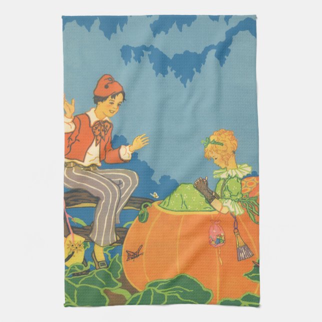 Linge De Cuisine Peter Peter Citrouille Mangeur, rime de la pépiniè (Vertical)