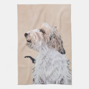 Linge De Cuisine Petit Basset Griffon Vendéen Peinture - Chien Art