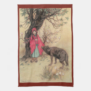 Linge De Cuisine Petit Chaperon rouge vintage par Warwick Goble