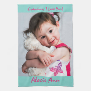 Linge De Cuisine Petit-enfant doux dit, "Je t'aime", Personnaliser