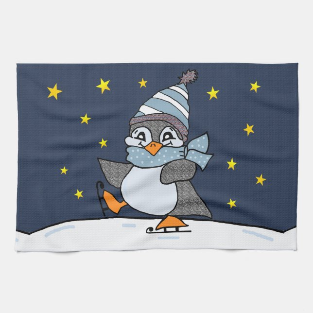 Linge De Cuisine Petit pingouin (Horizontal)