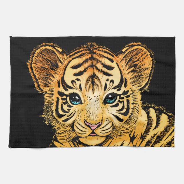 LINGE DE CUISINE PETIT TIGER (Horizontal)