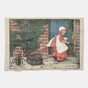 Linge De Cuisine Petite Demoiselle Muffet Comptine de la Nursery Vi