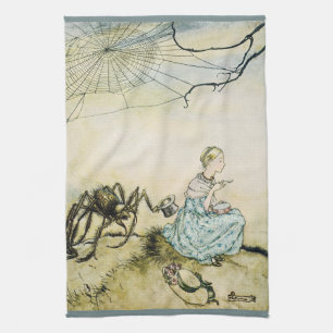 Linge De Cuisine Petite Demoiselle Muffet Vintage par Arthur Rackha