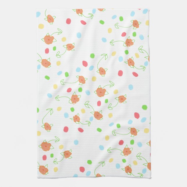 Linge De Cuisine Petite pêche (Vertical)