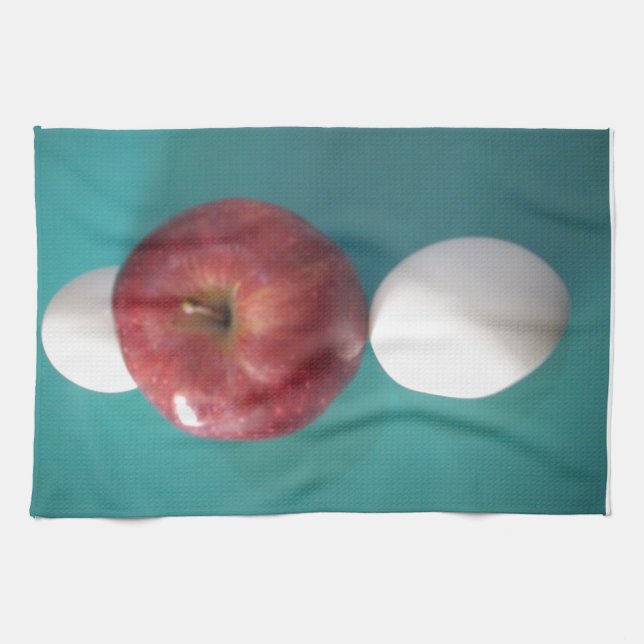 Linge De Cuisine Petits-déjeuners copains : Deux oeufs $an Apple St (Horizontal)