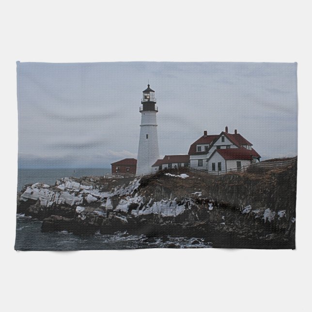 Linge De Cuisine Phare principal de Portland (Horizontal)