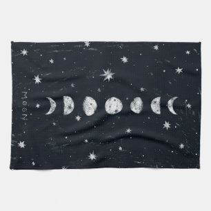 Linge De Cuisine Phases de la lune TeaTowels