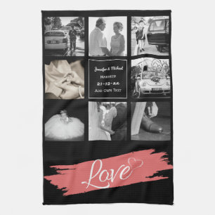 Linge De Cuisine PHOTO COLLAGE Mariage Vow Renouvellement Anniversa