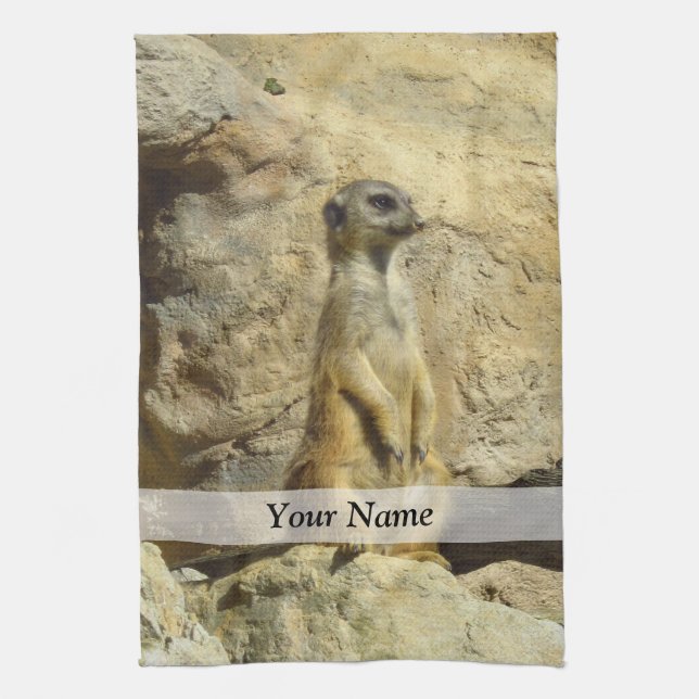 Linge De Cuisine Photo de Cute meerkat (Vertical)