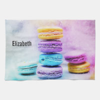 Photo de macarons colorés et délicieux