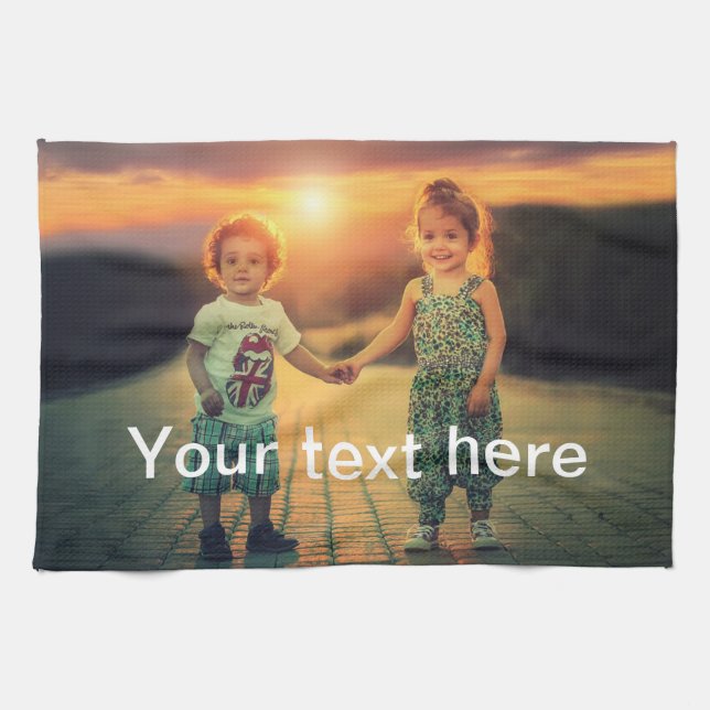 Linge De Cuisine Photo et texte faits sur commande (Horizontal)