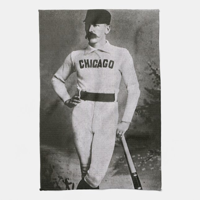 Linge De Cuisine Photo vintage, joueur de baseball de Chicago Sport (Vertical)