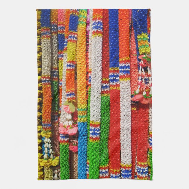 Linge De Cuisine Phuang Maalai - Jardin Floral Thaï (Vertical)