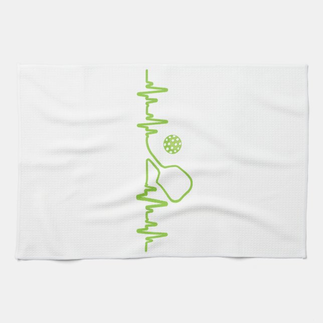 Linge De Cuisine Pickleball Art Pour Hommes Femmes Pickleball Pickl (Horizontal)